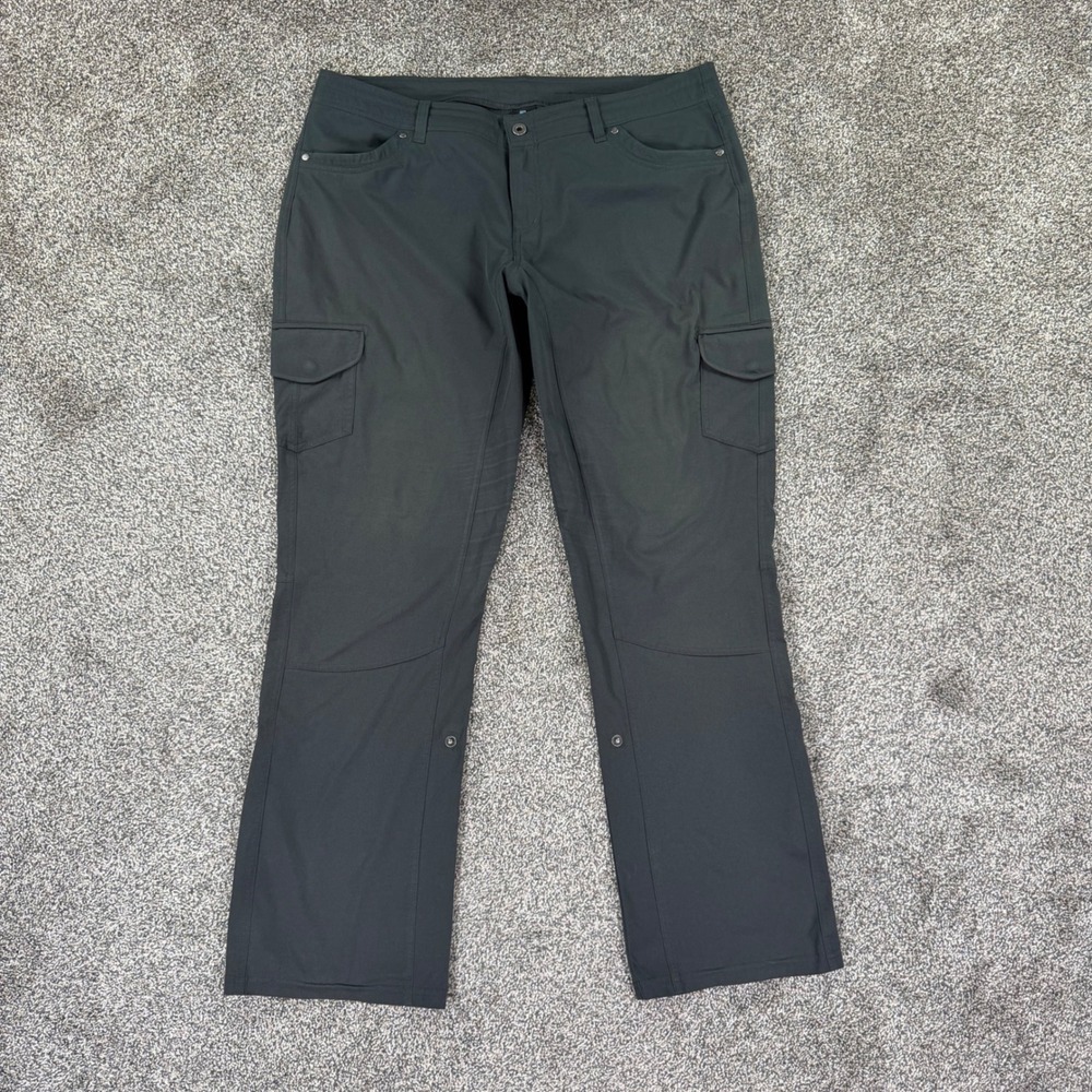 Kuhl Splash Roll-Up Cargo Pants Womens 18W Regular Gray Outdoor Hiking Capri